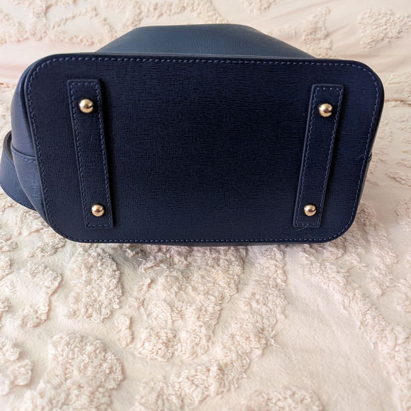 Dooney & Bourke Navy Blue Bucket Bag - Picture 5 of 14